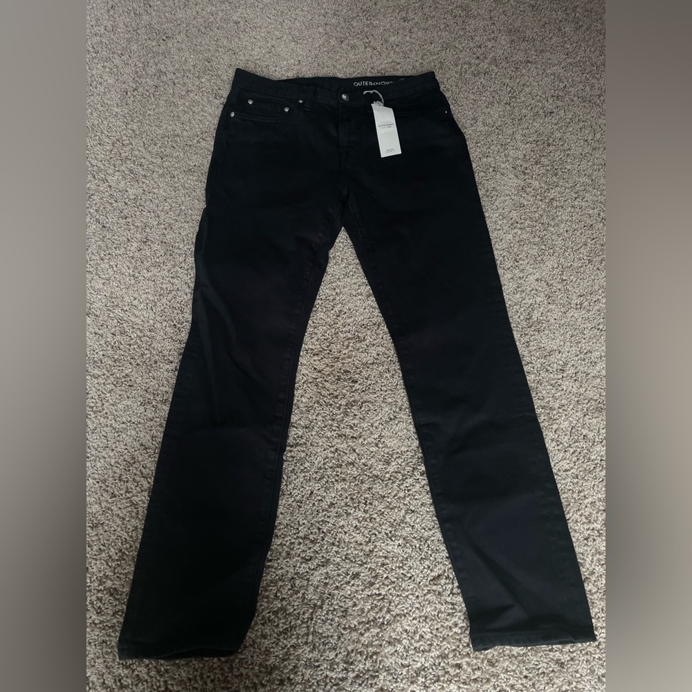 New, Outerknown tapered fit 30 x 32 jeans.